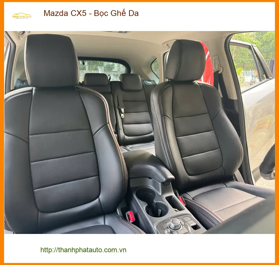 Chị Thanh bọc ghế da Mazda CX5 tại Hóc Môn vì ghế zin đã cũ, muốn làm mới ảnh thực tế 4