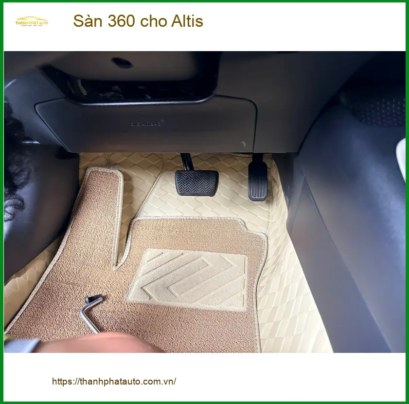 Anh Khôi lắp Sàn 360 cho Toyota Altis tại Quận 9 giúp sàn xe sạch đẹp ảnh thực tế 2