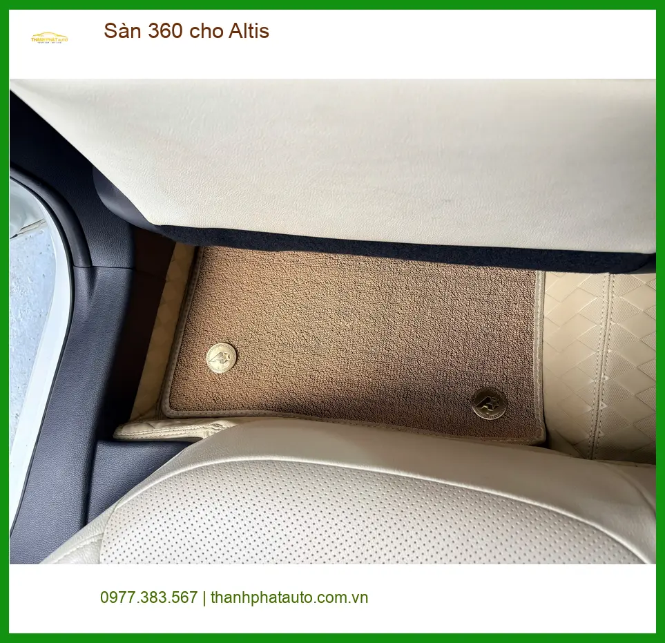 Chị Mai lắp Sàn 360 Toyota Altis tại Thủ Đức để xe luôn sạch đẹp ảnh thực tế 2
