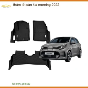 Thảm Lót Sàn Kia Morning 2022 - Địa Chỉ Lắp Đặt Chính Hãng TPHCM