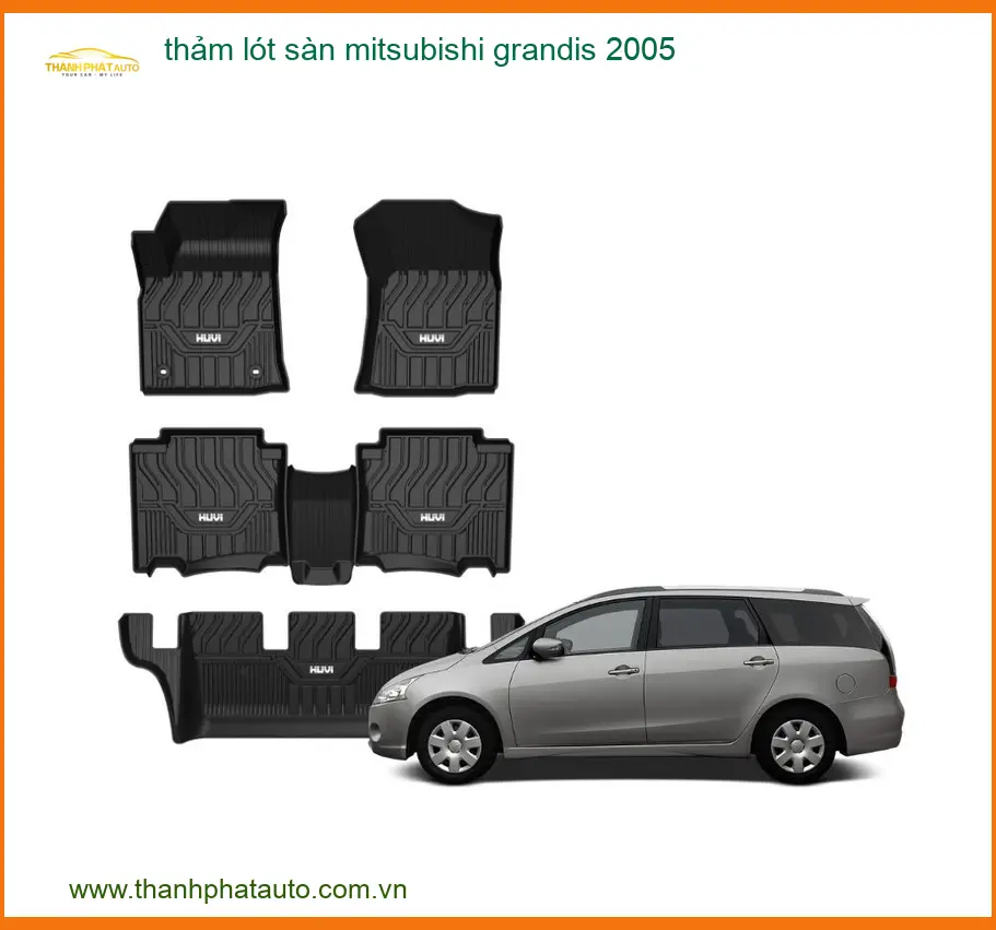 Thảm Lót Sàn Mitsubishi Grandis 2005 - Địa Chỉ Lắp Đặt Uy Tín TPHCM