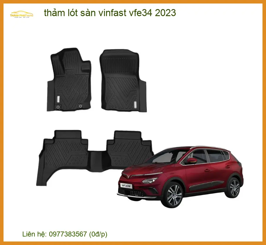 Thảm Lót Sàn Ô Tô Vinfast VF e34 2023 Cao Cấp - Địa Chỉ Lắp Đặt Uy Tín TPHCM