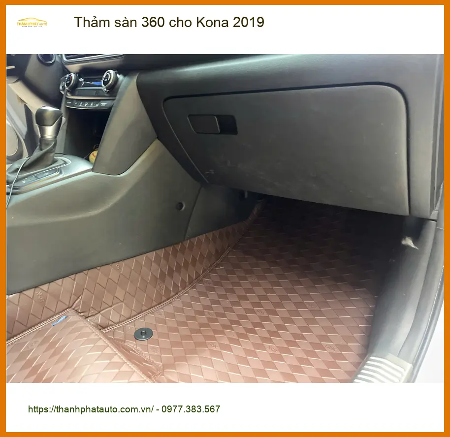 Bác Khải lắp Thảm sàn 360 cho Kona 2019 ở Quận Thủ Đức giữ sạch nội thất