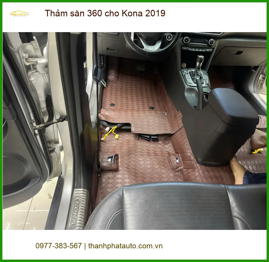 Bác Khải lắp Thảm sàn 360 cho Kona 2019 ở Quận Thủ Đức giữ sạch nội thất ảnh thực tế 2