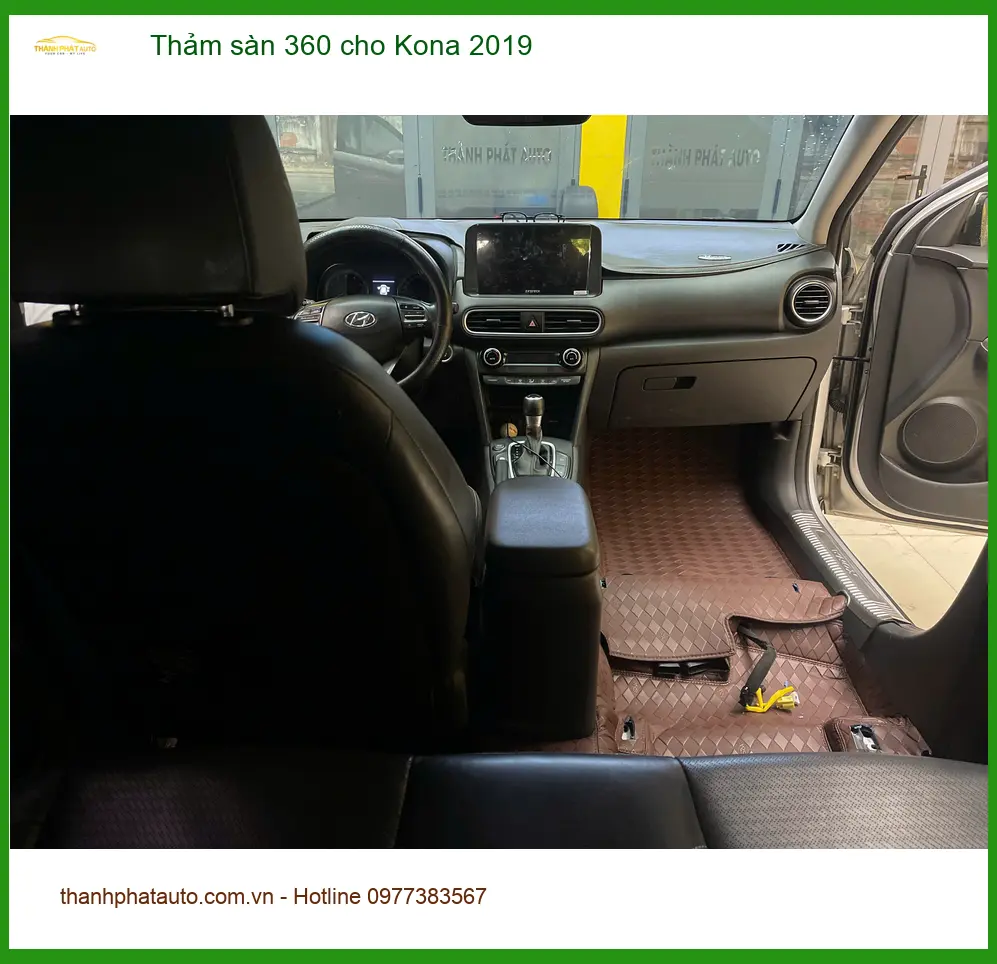 Bác Khải lắp Thảm sàn 360 cho Kona 2019 ở Quận Thủ Đức giữ sạch nội thất ảnh thực tế 5