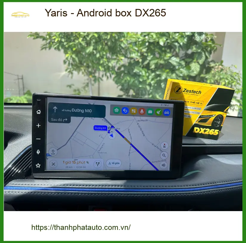 Chị Thảo nâng cấp Android box DX265 cho Toyota Yaris tại Quận 9 cho con giải trí ảnh thực tế 3