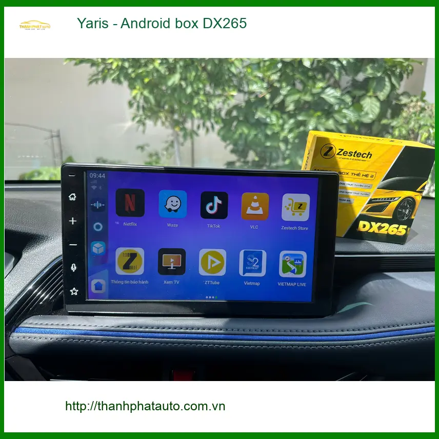 Chị Thảo nâng cấp Android box DX265 cho Toyota Yaris tại Quận 9 cho con giải trí ảnh thực tế 4