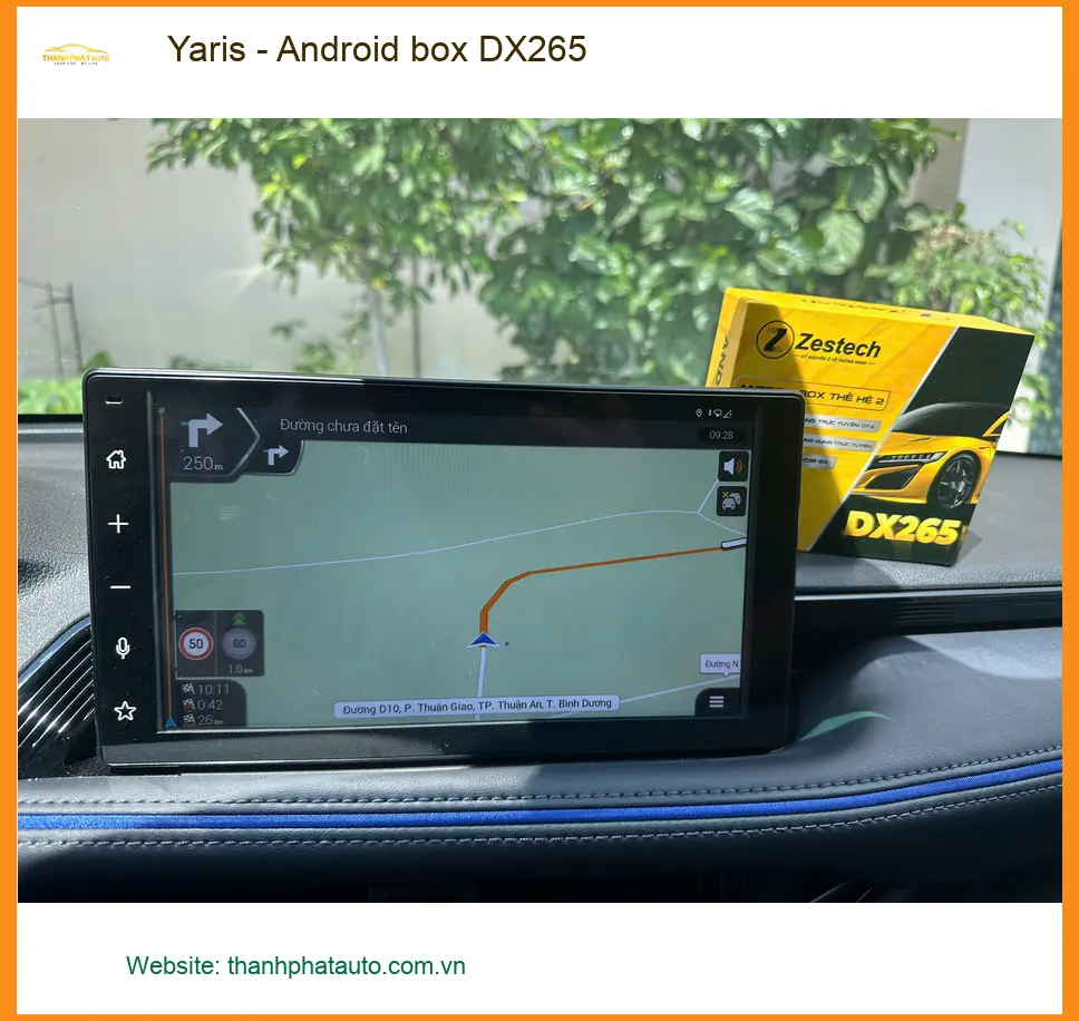 Chị Thảo nâng cấp Android box DX265 cho Toyota Yaris tại Quận 9 cho con giải trí ảnh thực tế 5