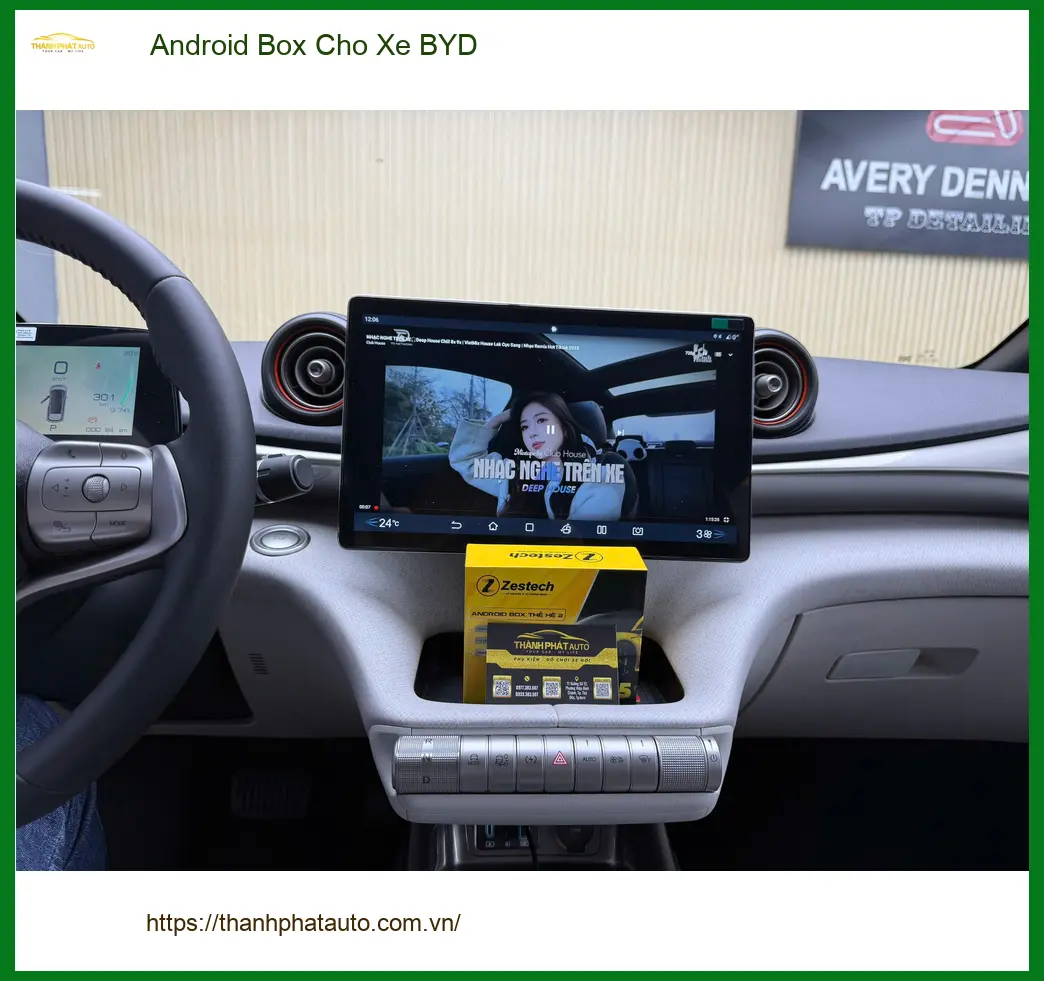 Anh Minh Khang lắp Android Box cho BYD Dolphin Quận 2 tiện nghe nhạc, xem phim. ảnh thực tế 2