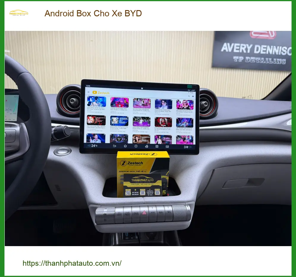 Anh Minh Khang lắp Android Box cho BYD Dolphin Quận 2 tiện nghe nhạc, xem phim. ảnh thực tế 5