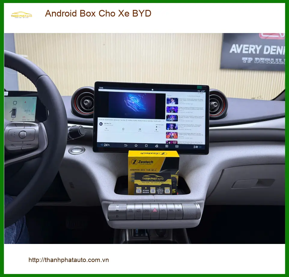 Anh Minh lắp Android Box cho xe BYD tại Quận 12 để tiện xem bản đồ và giải trí