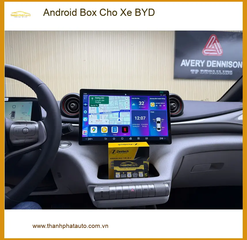 Anh Minh lắp Android Box cho xe BYD tại Quận 12 để tiện xem bản đồ và giải trí ảnh thực tế 3