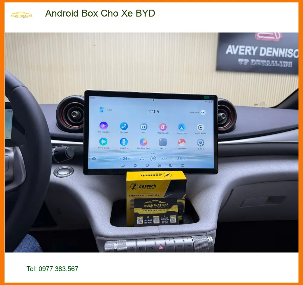 Anh Minh lắp Android Box cho xe BYD tại Quận 12 để tiện xem bản đồ và giải trí ảnh thực tế 4