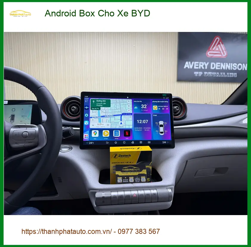 Anh Minh Lắp Android Box Cho Xe BYD Tại Cần Giờ để Giải Trí Và Định Vị Chính Xác ảnh thực tế 2