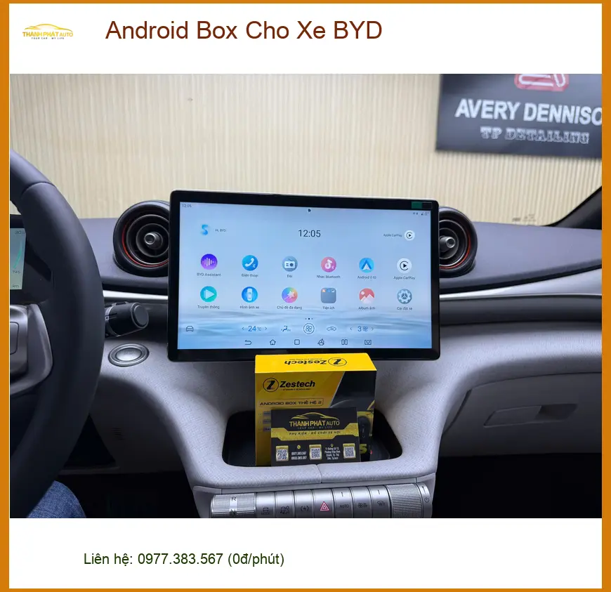 Anh Minh Lắp Android Box Cho Xe BYD Tại Cần Giờ để Giải Trí Và Định Vị Chính Xác ảnh thực tế 3
