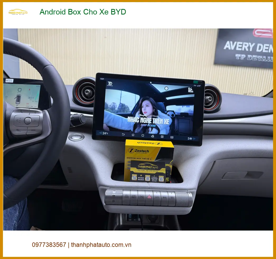Anh Minh Lắp Android Box Cho Xe BYD Tại Cần Giờ để Giải Trí Và Định Vị Chính Xác ảnh thực tế 5