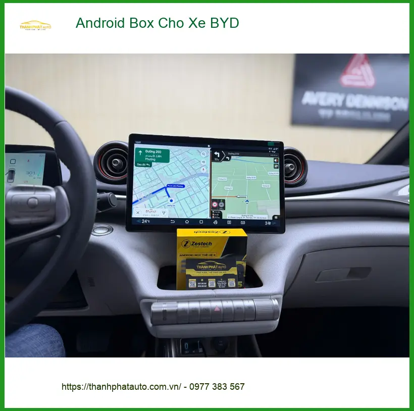 Anh Khải lắp Android Box cho xe BYD tại Quận Tân Bình để biến màn hình zin thành smart TV
