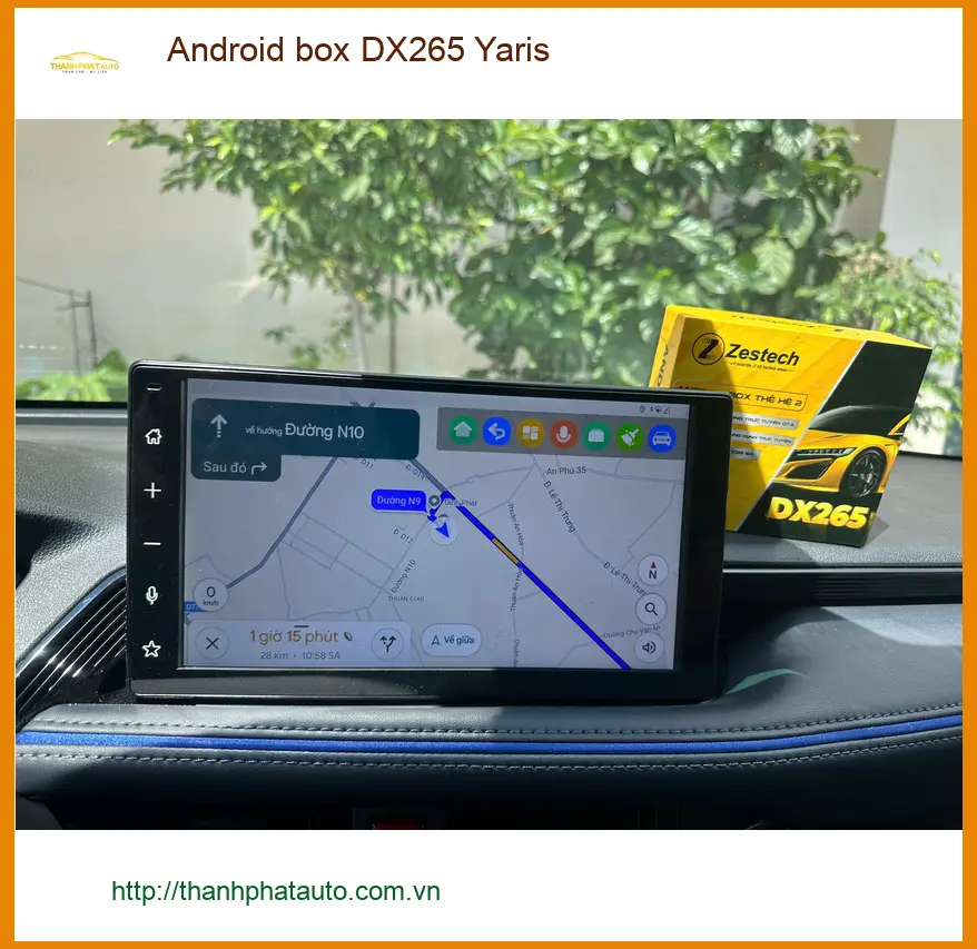 Anh Thành lắp Android box DX265 cho Yaris Quận 4 để tiện giải trí và dẫn đường ảnh thực tế 2