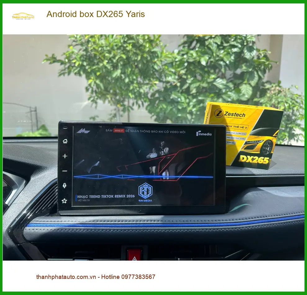 Anh Hùng lắp Android Box DX265 cho Yaris Quận Bình Tân xem Youtube