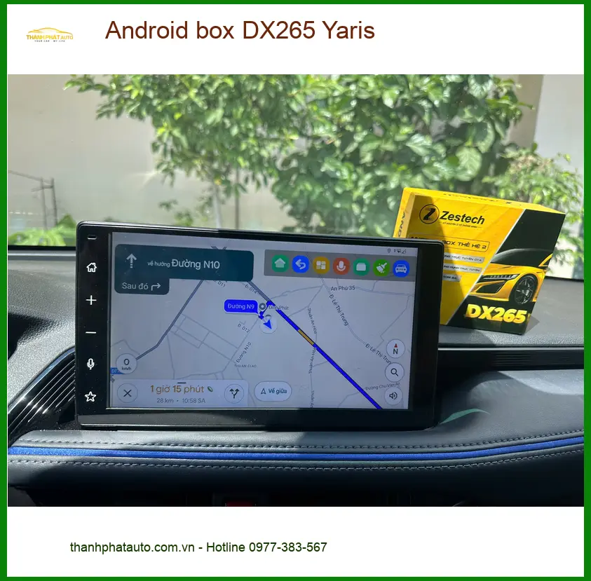 Anh Trường lắp Android Box DX265 cho Yaris ở Quận 12 để xem phim và giải trí ảnh thực tế 2