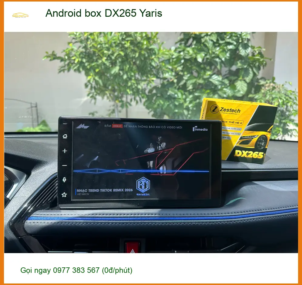 Anh Quân lắp Android box DX265 Yaris tại Quận 11 để nâng tầm giải trí ảnh thực tế 3