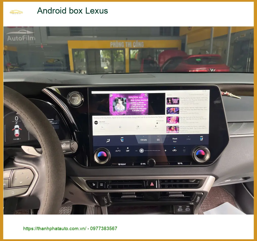Anh Khải lắp Android Box cho Lexus tại Bình Thạnh để giữ màn zin và giải trí đa phương tiện ảnh thực tế 2