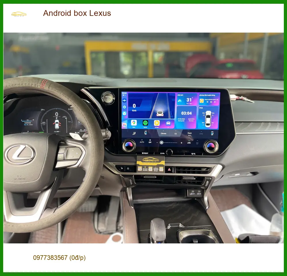 Anh Khải lắp Android Box cho Lexus tại Bình Thạnh để giữ màn zin và giải trí đa phương tiện ảnh thực tế 4