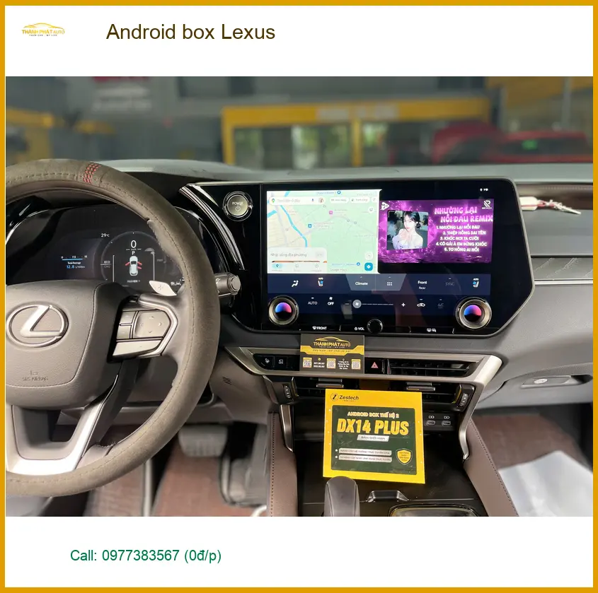 Anh Phi lắp Android box cho Lexus tại Thủ Đức để giải trí tiện lợi hơn