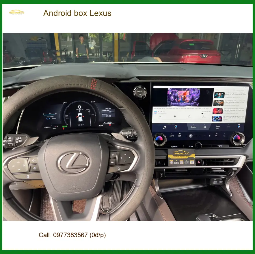 Anh Tấn lắp Android Box cho Lexus ES300h tại Quận 5 vì chán màn hình zin đơn điệu ảnh thực tế 2