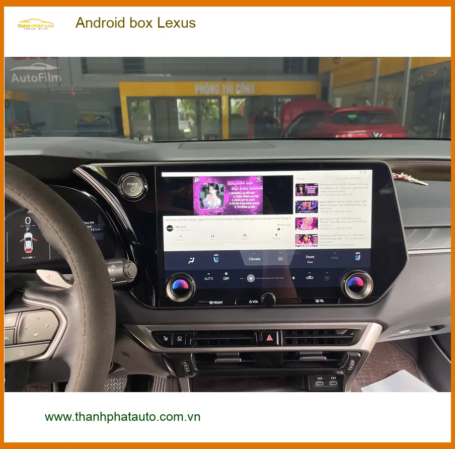 Anh Minh lắp Android box cho Lexus ES 300h tại Quận 7 biến màn zin thành smart TV ảnh thực tế 2