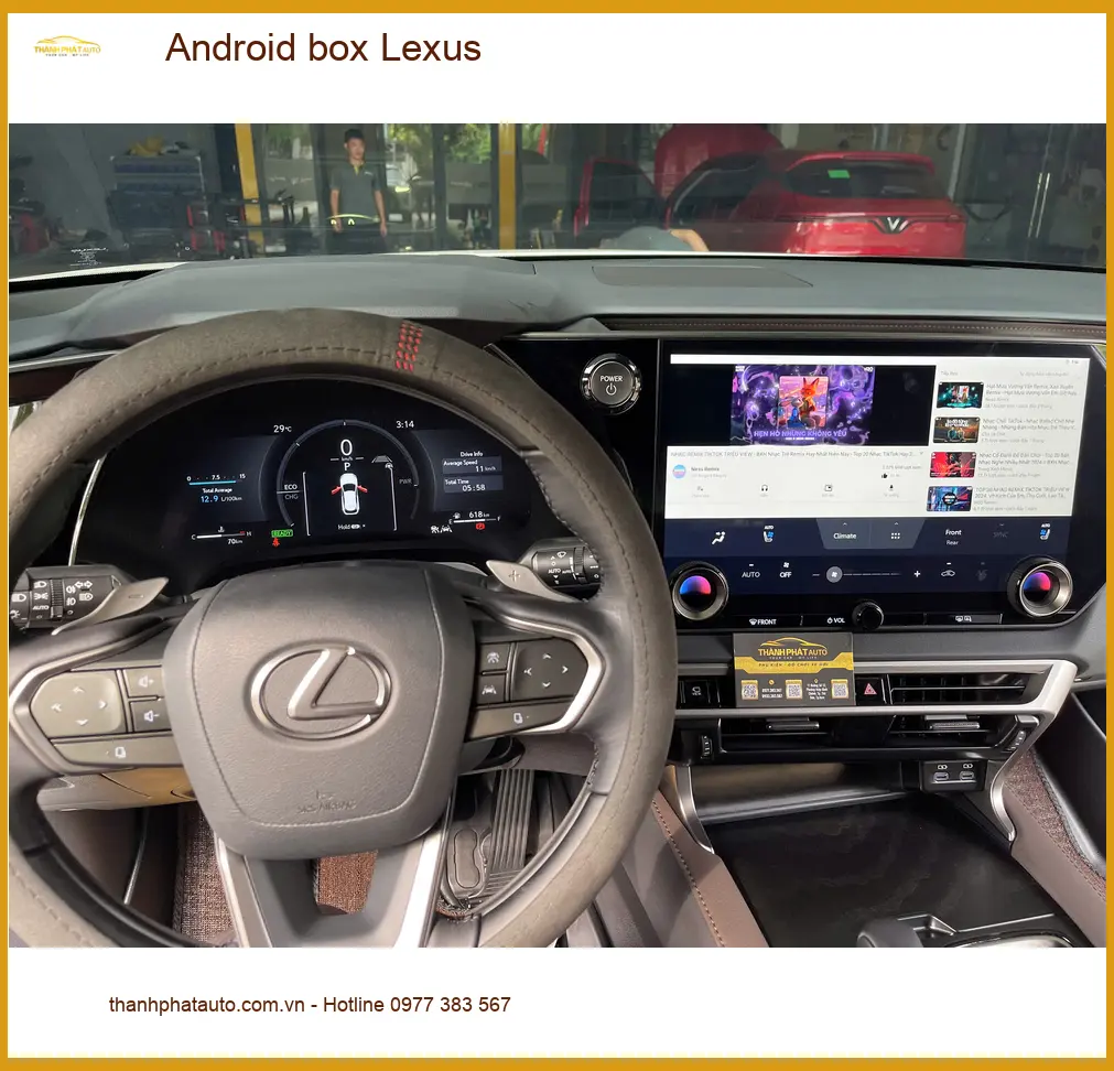 Anh Phi lắp Android box cho Lexus tại Thủ Đức để giải trí tiện lợi hơn ảnh thực tế 2