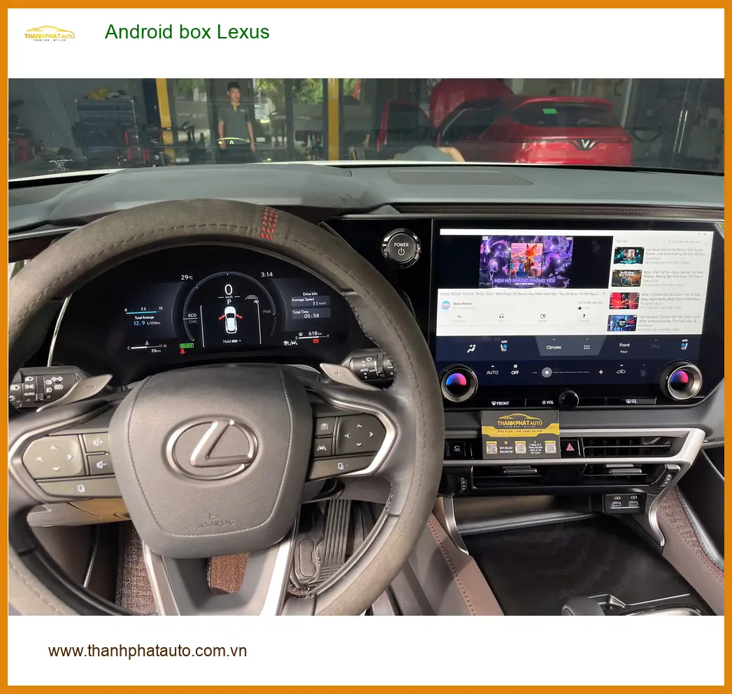 Anh Minh lắp Android box cho Lexus ES 300h tại Quận 7 biến màn zin thành smart TV ảnh thực tế 3