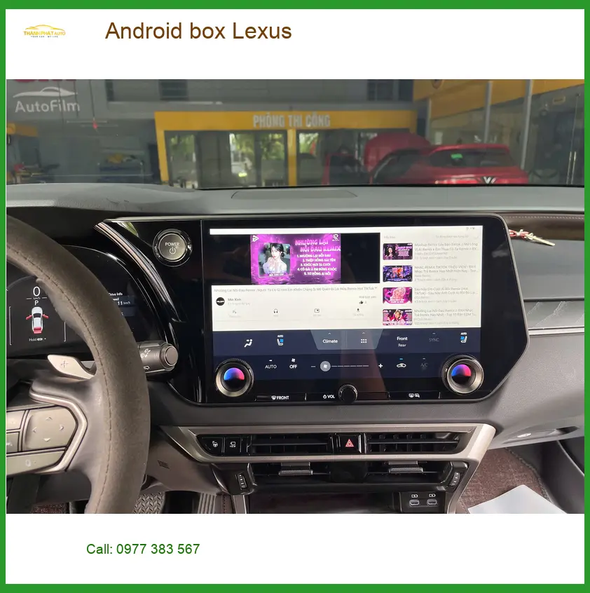 Anh Khôi lắp Android Box Lexus RX350 tại Quận 4 để phục vụ công việc và giải trí ảnh thực tế 3