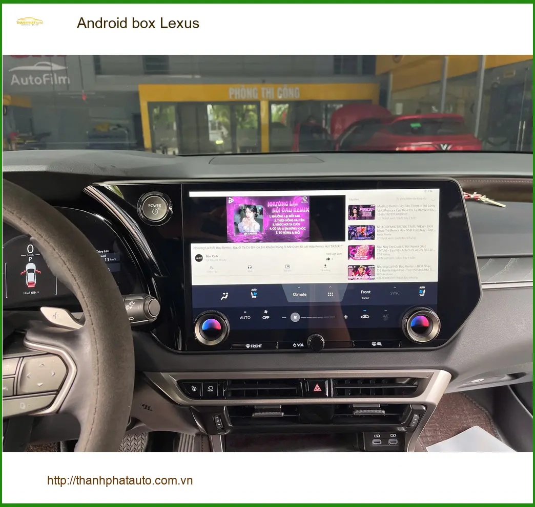 Anh Tấn lắp Android Box cho Lexus ES300h tại Quận 5 vì chán màn hình zin đơn điệu ảnh thực tế 3