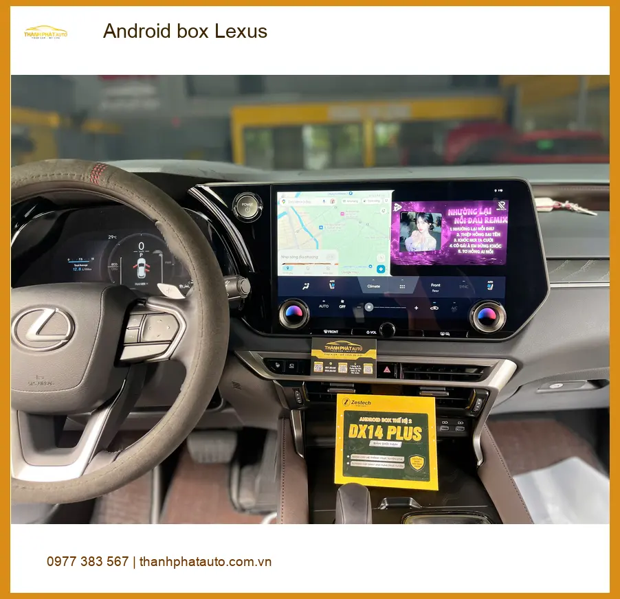Anh Khải lắp Android box Lexus RX 350 tại Quận 2 để nâng tầm giải trí ảnh thực tế 2