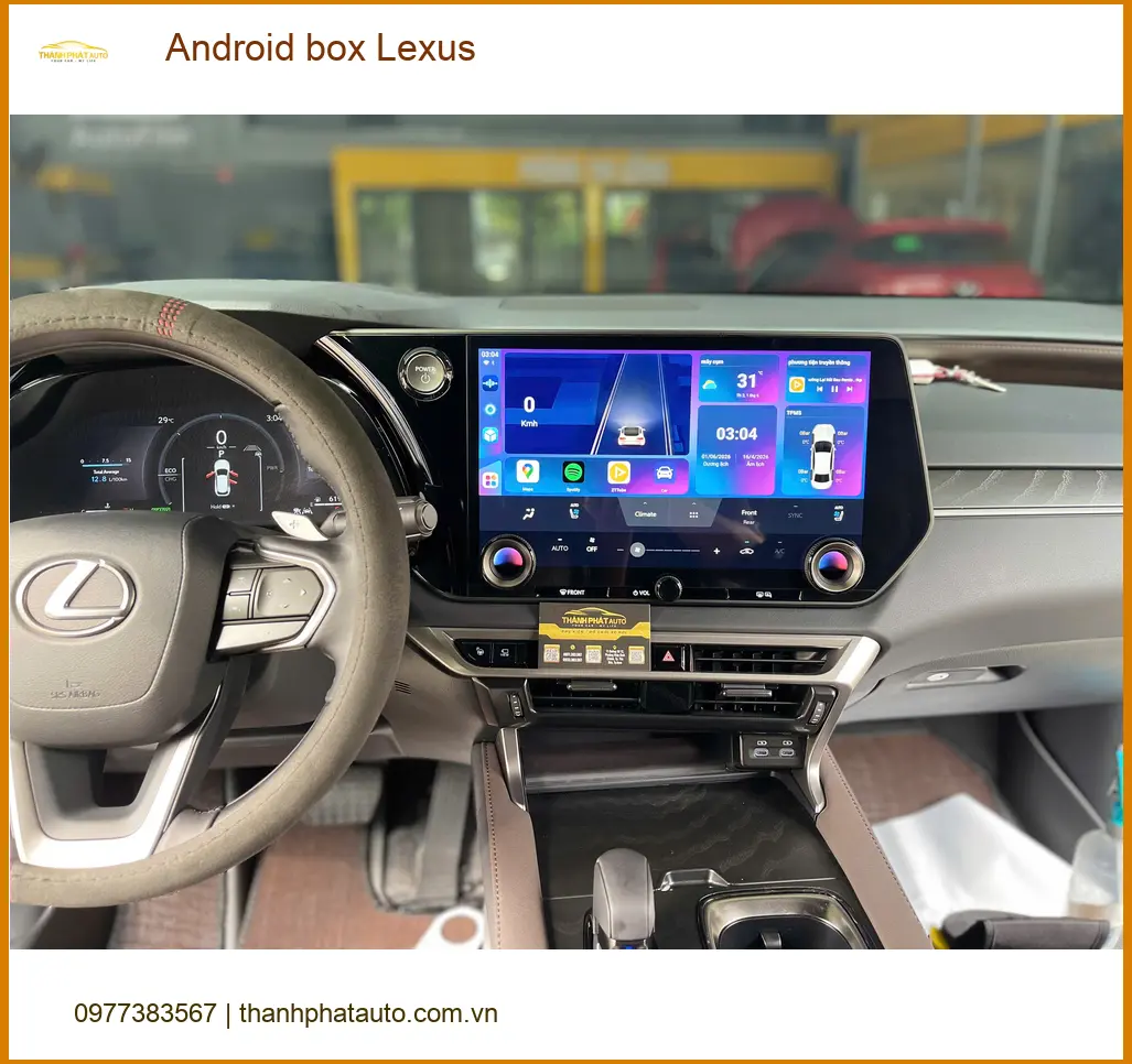 Anh Khải lắp Android box Lexus RX 350 tại Quận 2 để nâng tầm giải trí ảnh thực tế 3