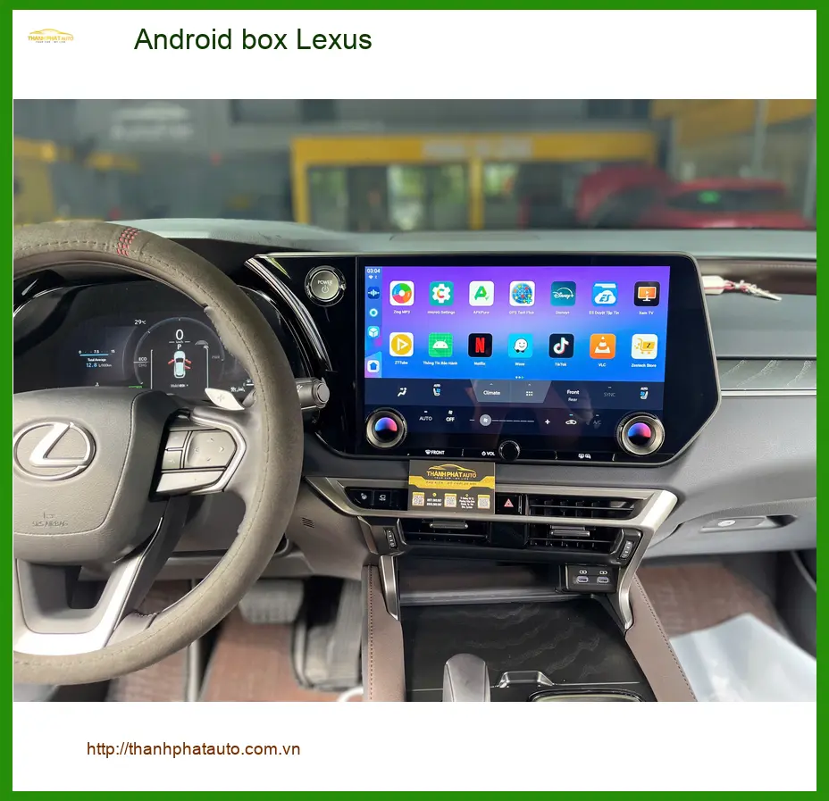 Anh Duy lắp Android Box Lexus ES250 tại Quận 3 để màn hình thông minh hơn