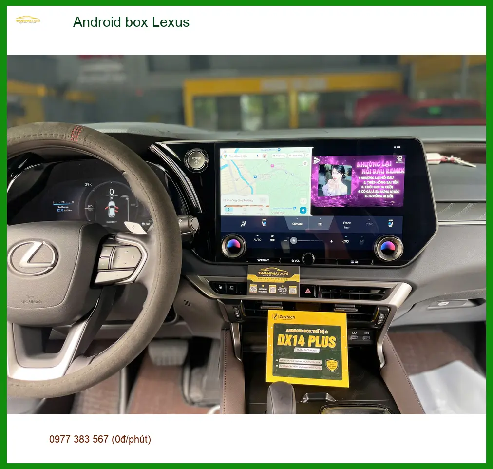Anh Duy lắp Android Box Lexus ES250 tại Quận 3 để màn hình thông minh hơn ảnh thực tế 3
