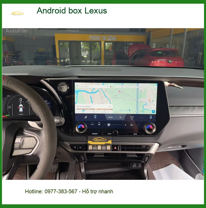 Anh Khang lắp Android box Lexus RX 350 tại Quận 9 để tiện xem phim trên hành trình dài