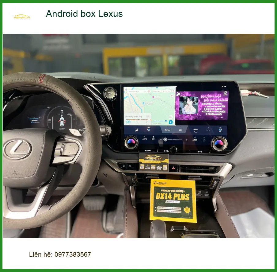 Anh Khang lắp Android box Lexus RX 350 tại Quận 9 để tiện xem phim trên hành trình dài ảnh thực tế 4