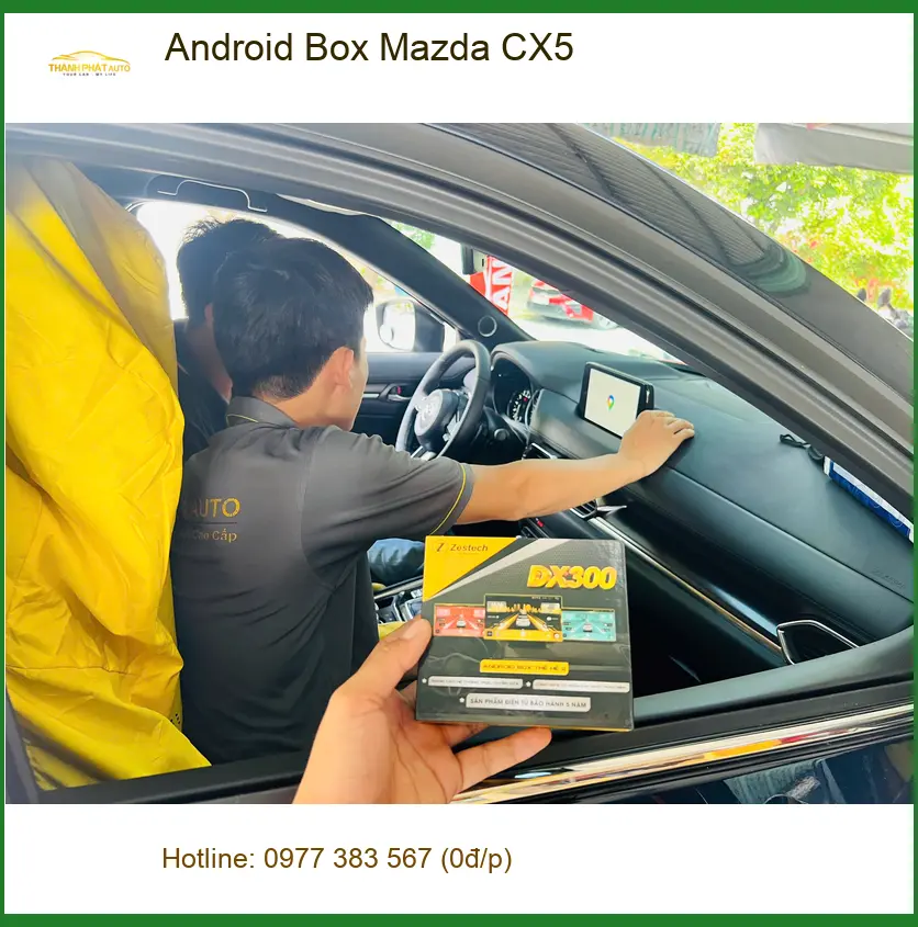 Anh Đạt nâng cấp Android Box Mazda CX5 tại Quận 5 để xem YouTube không giật lag