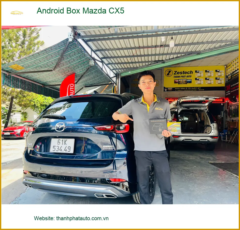 Anh Minh lắp Android Box Mazda CX5 Quận 11, biến màn hình zin thành smart TV ảnh thực tế 2