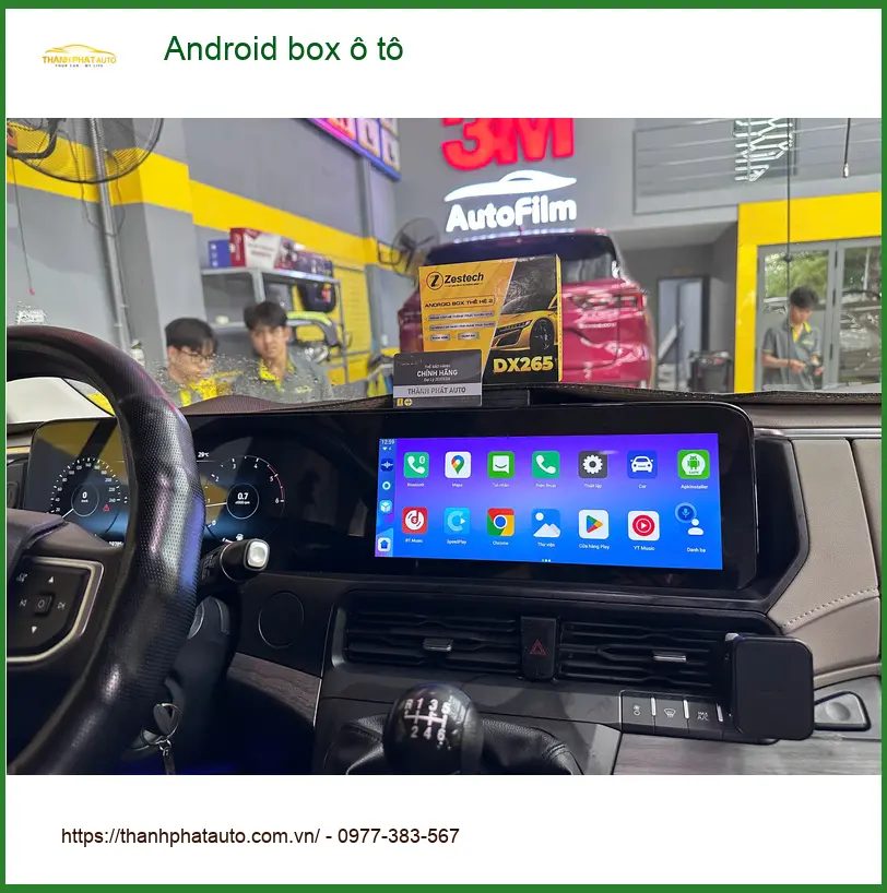 Anh Tấn lắp Android box ô tô Honda CRV Quận 9, giải trí không đổi màn zin ảnh thực tế 4