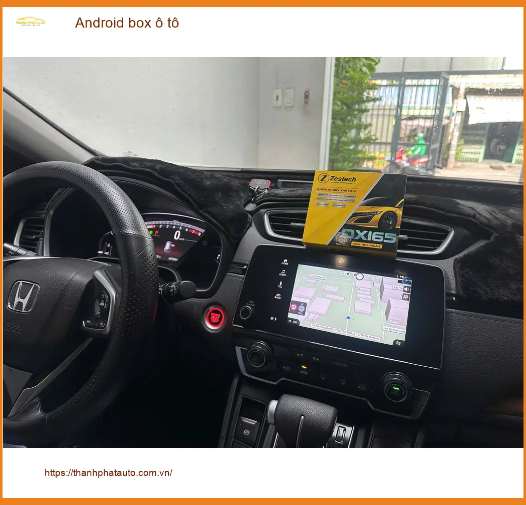 Anh Dũng lắp Android Box ô tô cho Honda CRV tại Quận 9 để giải trí trên đường dài ảnh thực tế 2