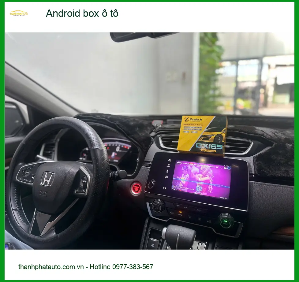 Anh Dũng lắp Android Box ô tô cho Honda CRV tại Quận 9 để giải trí trên đường dài ảnh thực tế 3