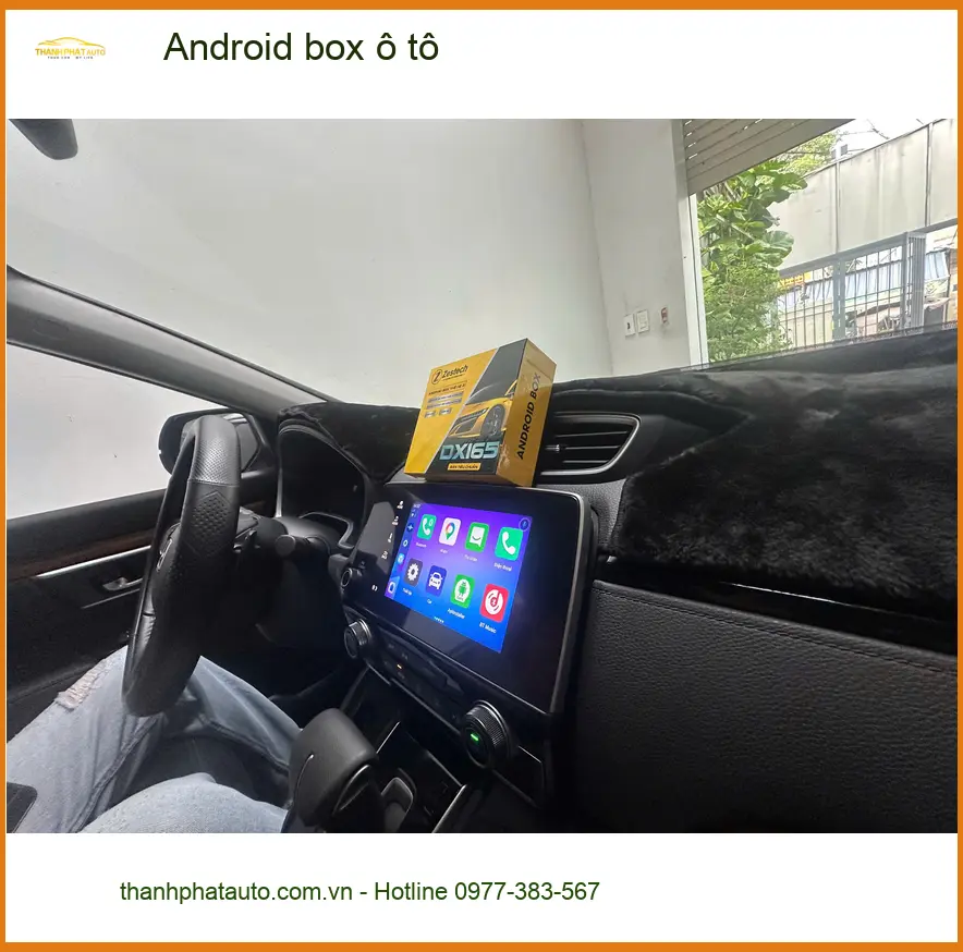 Chị An lắp Android box ô tô cho Hyundai Accent tại Quận 2 để giải trí trên xe ảnh thực tế 3
