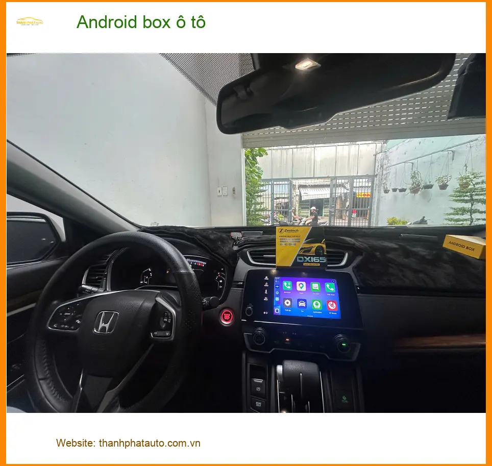 Chị Thanh Mai lắp Android box ô tô cho Hyundai Accent tại Quận Bình Tân để giải trí ảnh thực tế 2