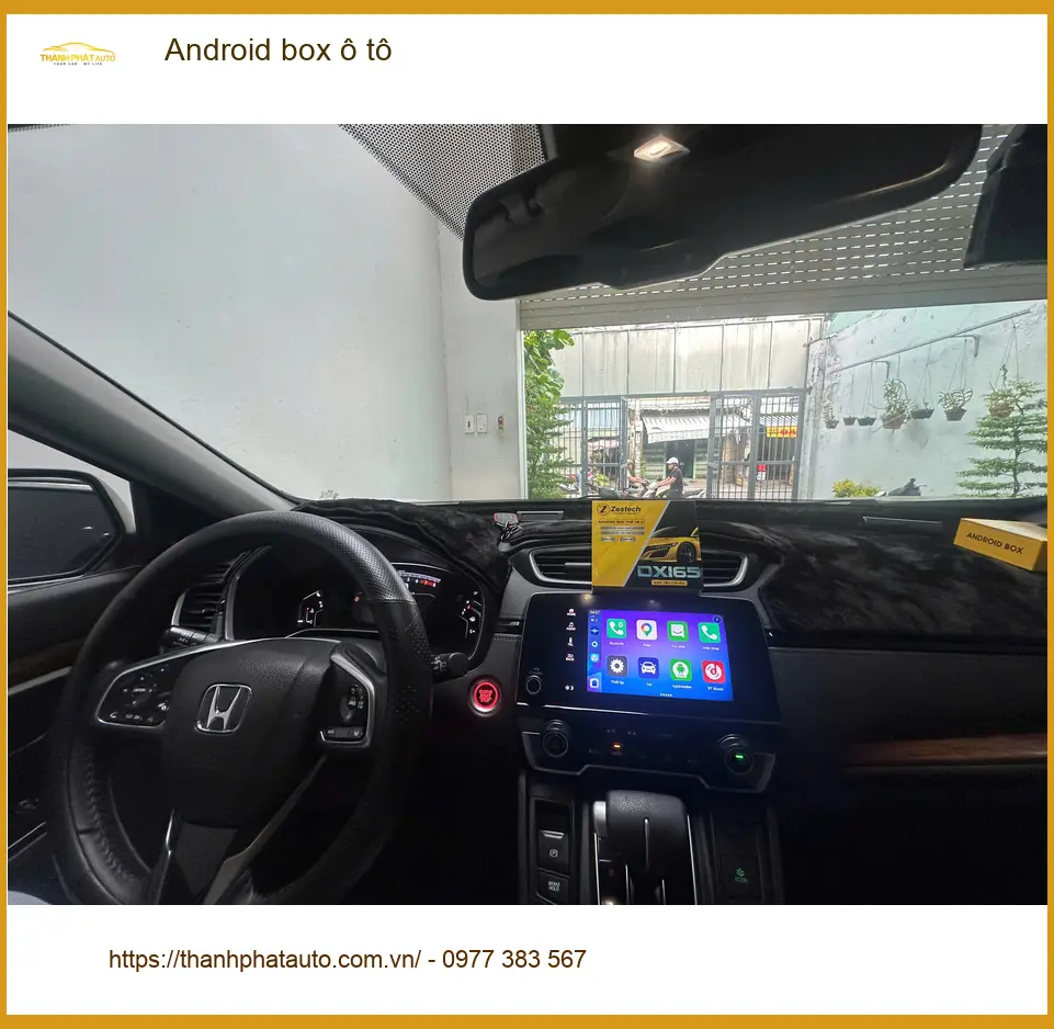 Chị Lan Anh lắp Android box ô tô Mazda CX-5 tại Quận Huyện Hóc Môn ảnh thực tế 3