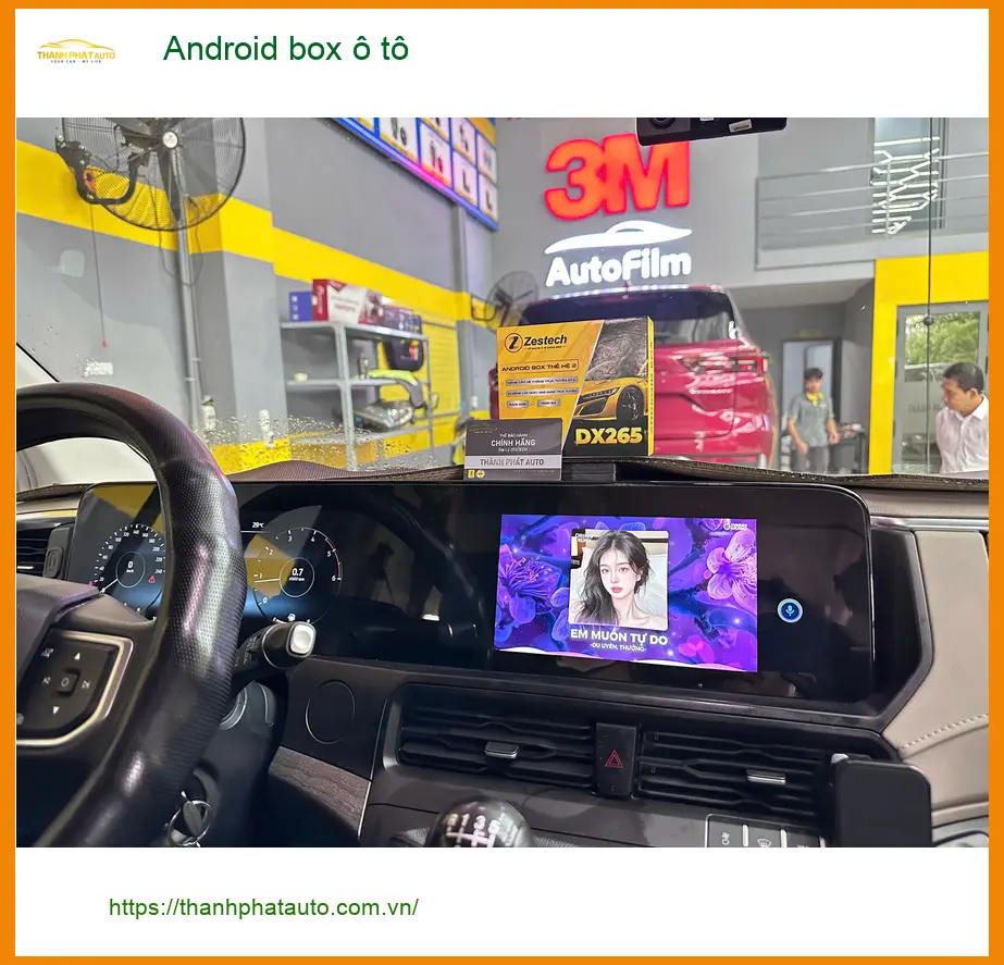 Chị Thảo nâng cấp Android box ô tô Honda CRV tại Quận Bình Thạnh ảnh thực tế 2