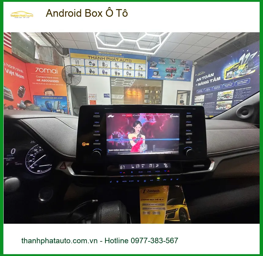 Anh Minh lắp Android Box Ô Tô cho Honda CRV tại Quận Thủ Đức để tiện ích hơn khi di chuyển ảnh thực tế 3